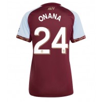 Dámy Fotbalový dres Aston Villa Amadou Onana #24 2025-26 Domácí Krátký Rukáv